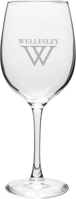 Wellesley College 16 oz. Wine Glass
