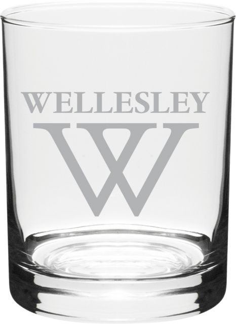 Wellesley College 14 oz. Glass