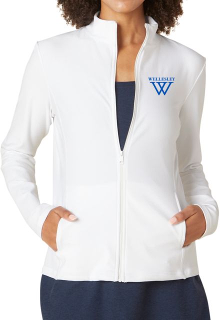 Wellesley College Beyond Yoga On The Go Mockneck Jacket