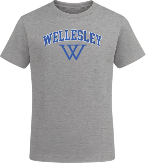 Wellesley College Blue Toddler Short Sleeve T-Shirt