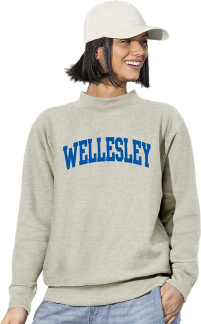 Wellesley College Women's Mockneck Sweatshirt