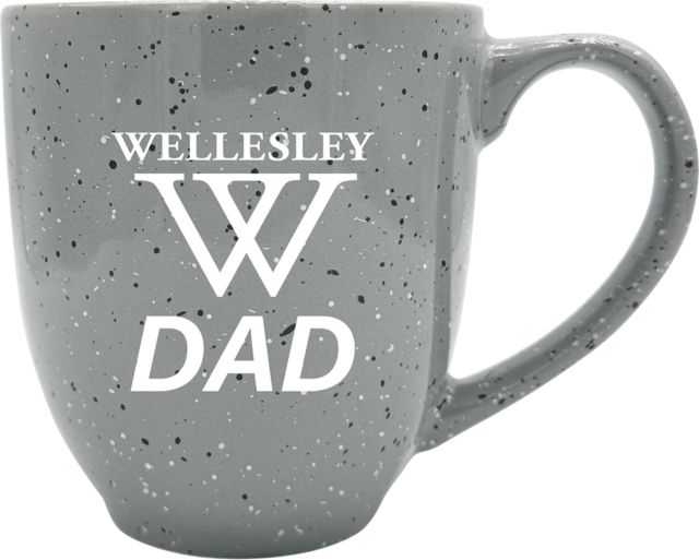 Wellesley College Dad 16 oz. Laser Engraved Bistro Mug