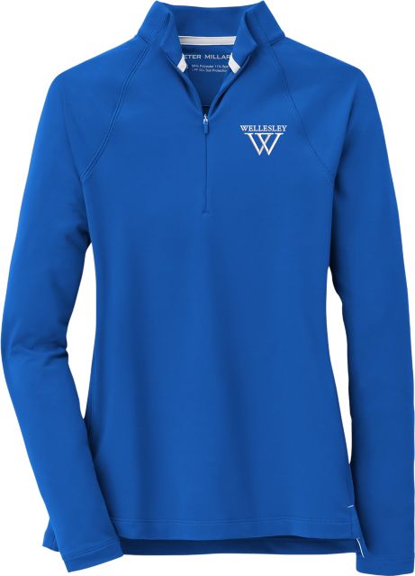 Wellesley College Women's Raglan Sleeve Perth 1/4 Zip