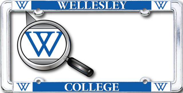 Wellesley College Thin Dome License Plate Frame