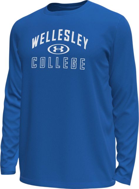 Wellesley College Blue Long Sleeve T-Shirt