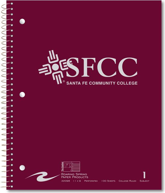 Santa Fe Community College Notebook 100-Sheet