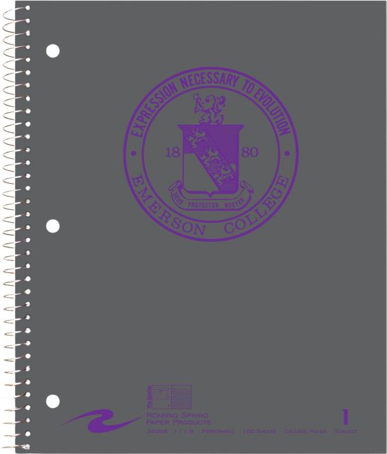 Emerson College Notebook 100-Sheet