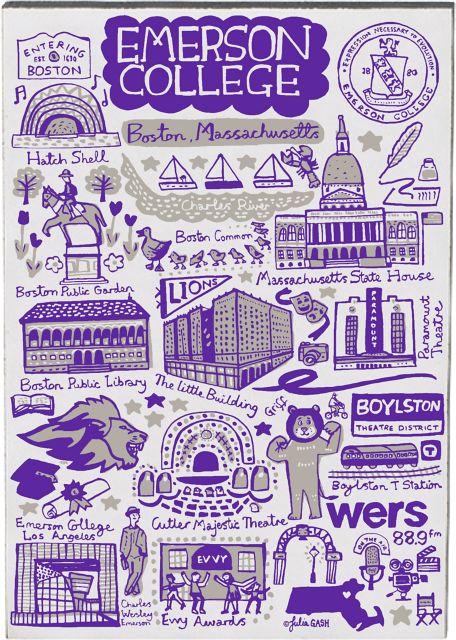 Emerson College Jumbo Magnet