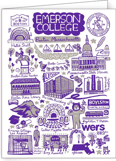 Emerson College 10 Pack Notecards
