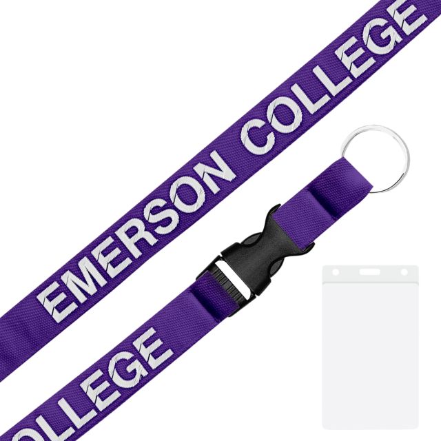 Emerson College Lions 3-4'' Lanyard