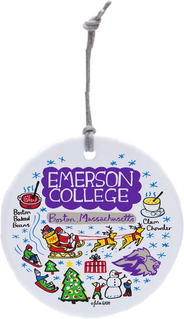 Emerson College Holiday Ornament