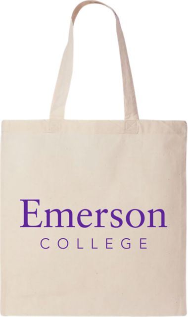 Emerson College 15 x 16 Canvas Tote Bag