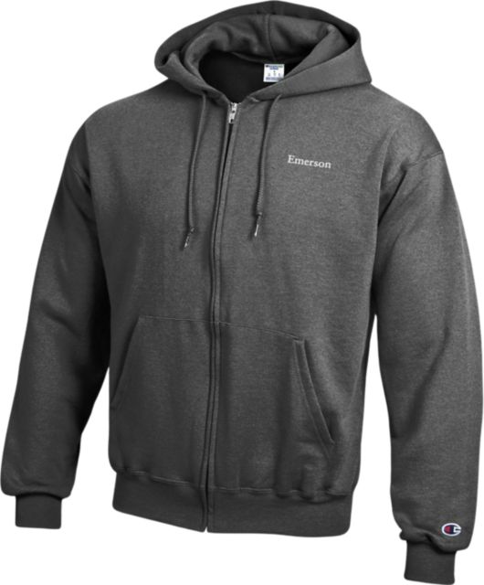 Emerson College Full Zip Hooded Sweatshirt Emerson College