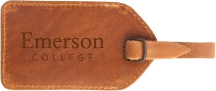 Emerson College Luggage Leather Tag