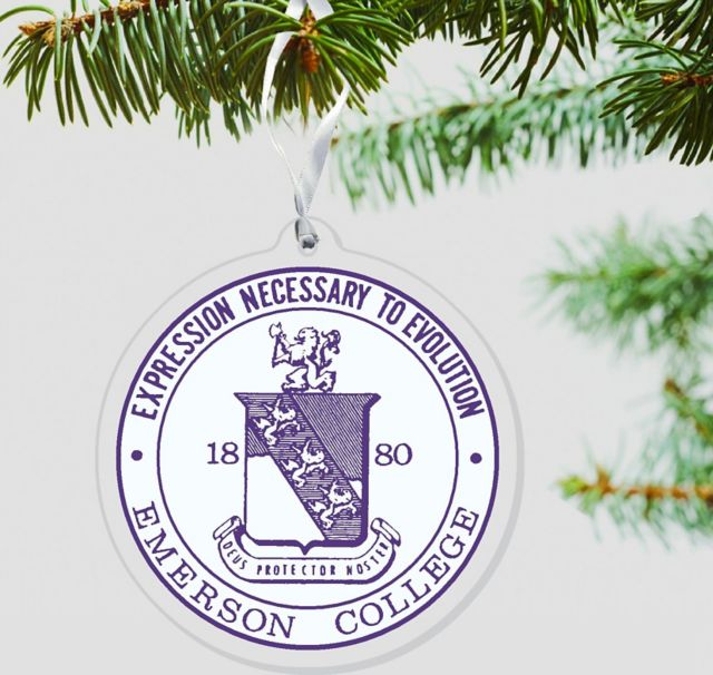 Emerson College 3 in. x 4in. Ornament