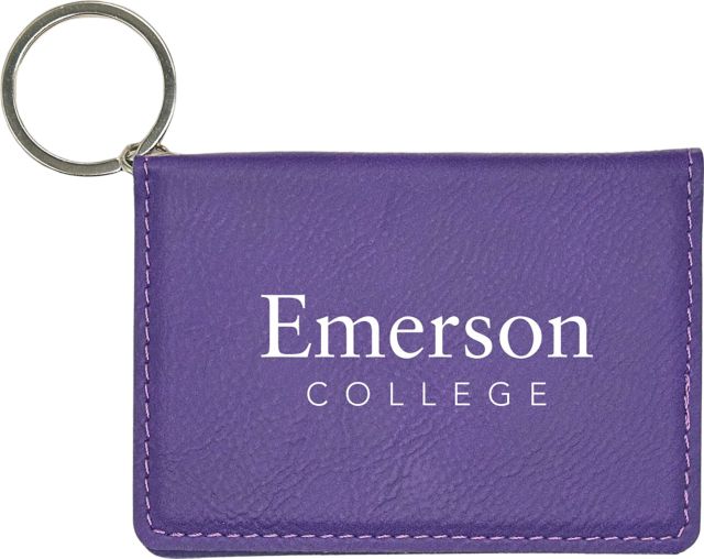 LEATHER ID HOLDER/BLUE/STD/.
