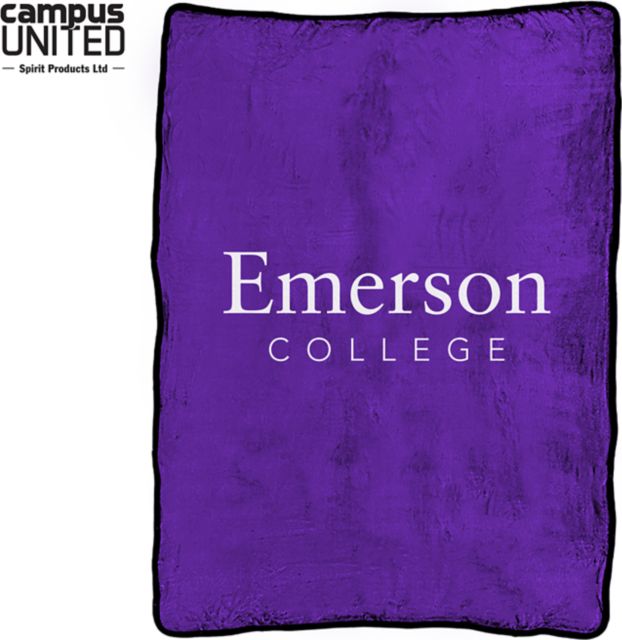 Emerson College Silk Touch Throw Blanket