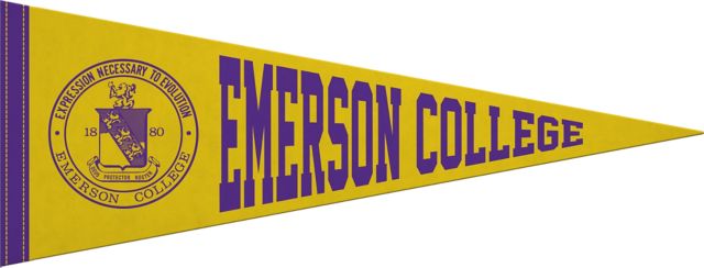 Emerson College 9"X24" Full Color Pennant
