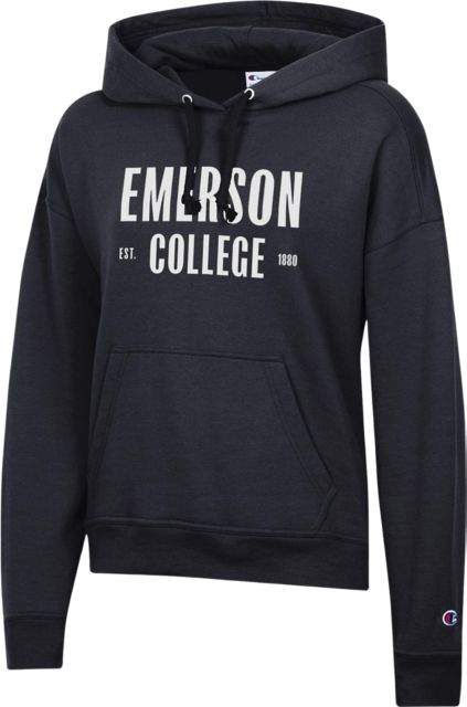 Emerson College Women's Powerblend Hooded Sweatshirt