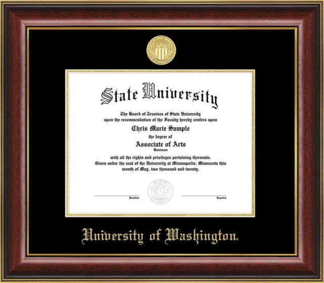 University of Washington Tacoma 8.5 x 11 Diploma Frame