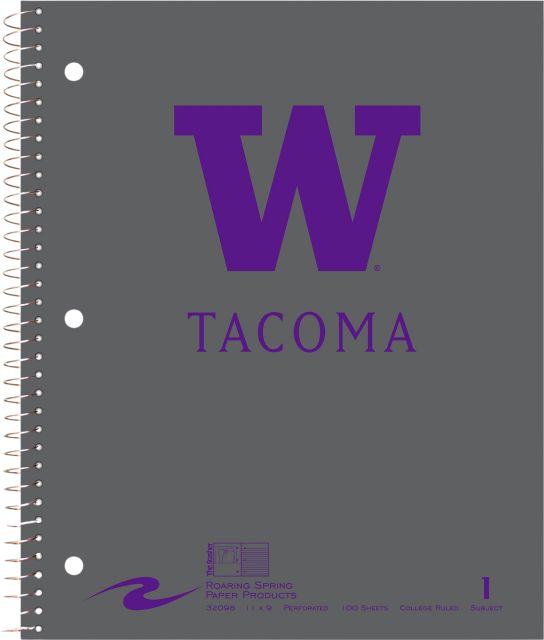 University of Washington Tacoma Notebook 100-Sheet