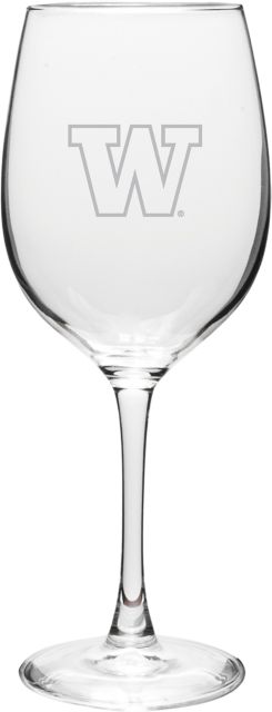 University of Washington Tacoma 16 oz. Wine Glass