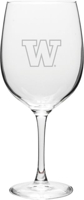 University of Washington Tacoma 19 oz. Wine Glass