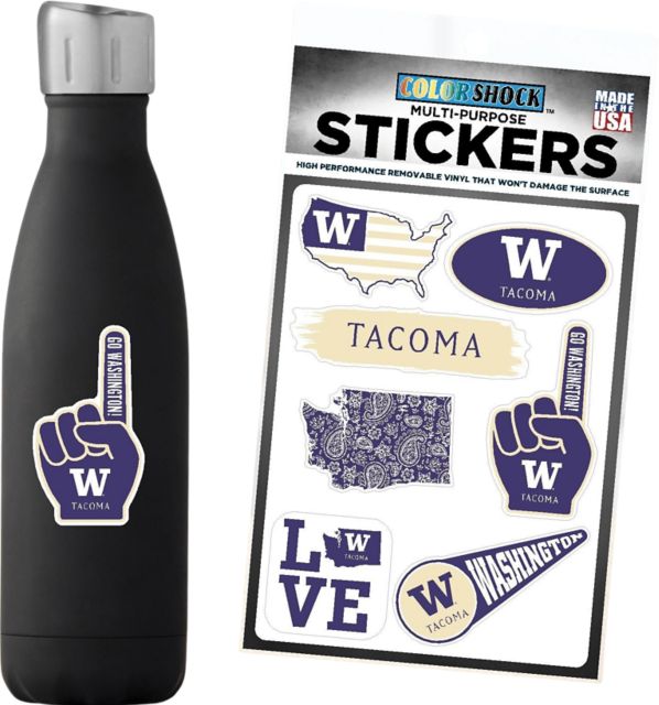 University of Washington Tacoma 7.5'' x 7.5'' Sticker Sheet