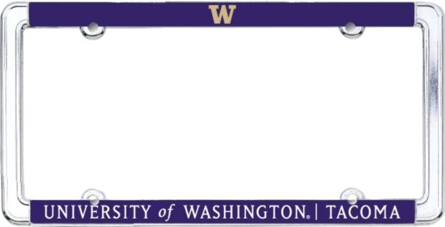 University of Washington Tacoma Thin Dome License Plate Frame