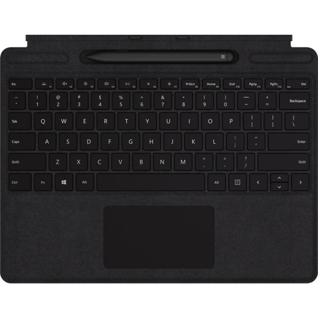 Microsoft Surface&nbsp;Pro X&nbsp;Signature Keyboard Type&nbsp;Cover + Slim&nbsp;Pen Bundle, Black/Black - ONLINE ONLY