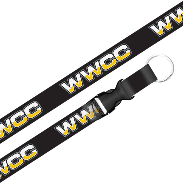 Walla Walla Community College Warriors Lanyard with Buckle