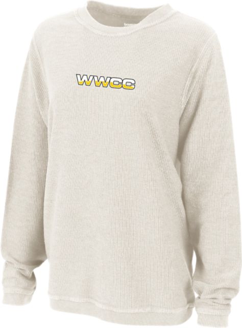 Walla Walla Community College Women's Corduroy Crewneck Sweatshirt
