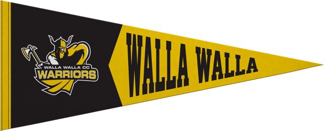 Walla Walla Community College 12x30 Warriors Pennant