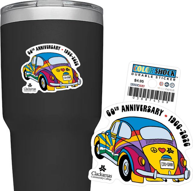 Clackamas Community College Anniversary Durable Sticker