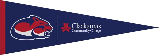 Clackamas Community College Cougars 5x15 Pennant