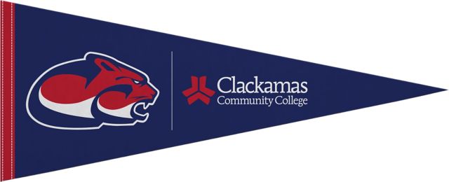 Clackamas Community College 12x30 Pennant