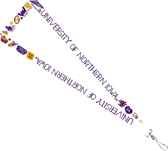University of Northern Iowa Julia Gash 3-4'' Satin Lanyard
