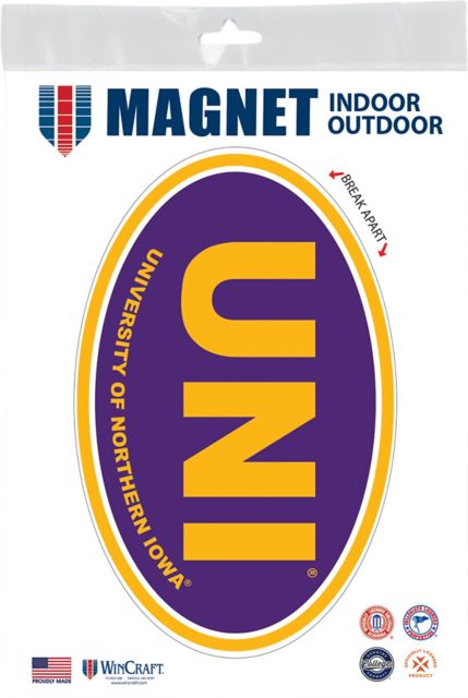 University of Northern Iowa 3.5 x 5.5 Oval Magnet