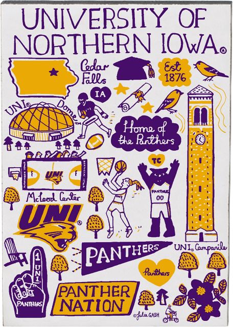 University of Northern Iowa Julia Gash Jumbo Magnet