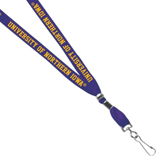 University of Northern Iowa 3/8'' J Hook Lanyard