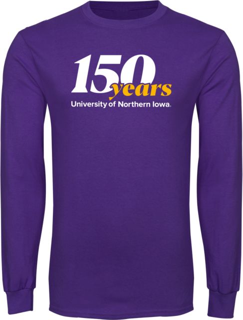 Northern Iowa Long Sleeve T Shirt 150 Years University of Northern Iowa - ONLINE ONLY