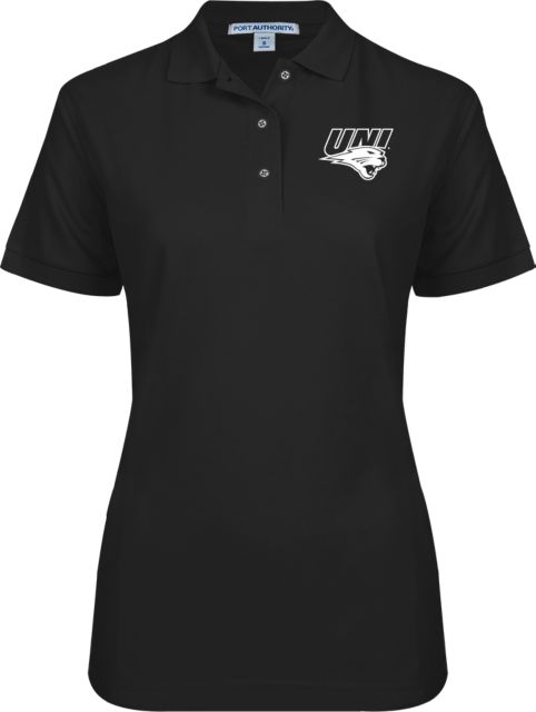 Northern Iowa Womens Silk Touch Pique Polo UNI Primary Athletics Mark - ONLINE ONLY