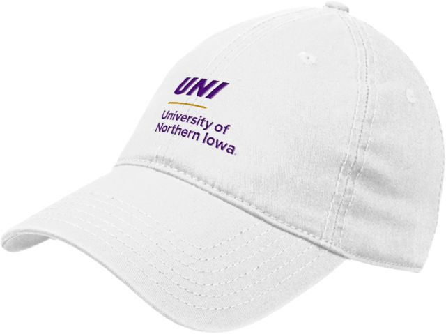 Northern Iowa Unstructured Adjustable Low Profile Hat UNI Institutional Mark Vertical - ONLINE ONLY