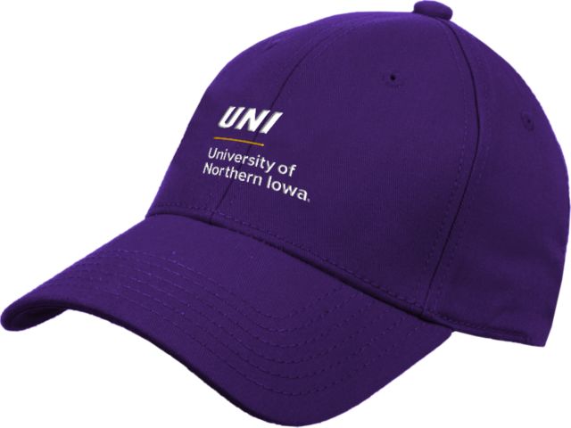 Northern Iowa Structured Adjustable Pro Style Hat UNI Institutional Mark Vertical - ONLINE ONLY