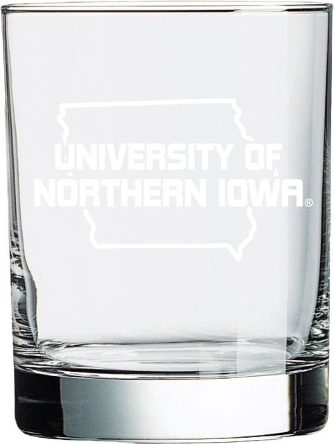 University of Northern Iowa 14 Oz. Glass