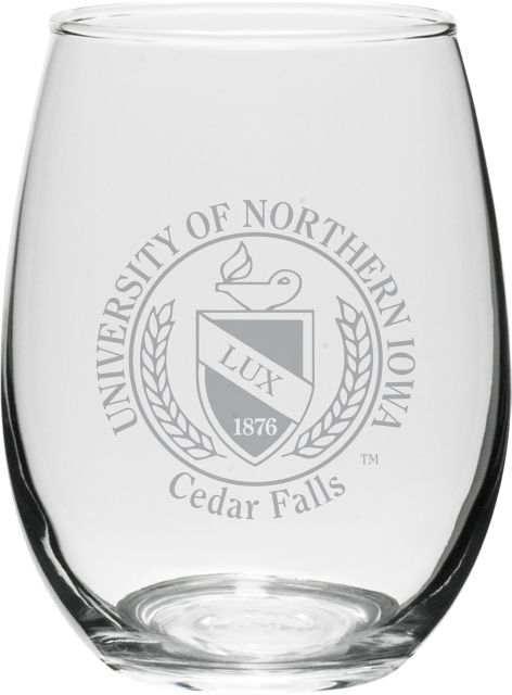 University of Northern Iowa 15 oz. Wine Glass