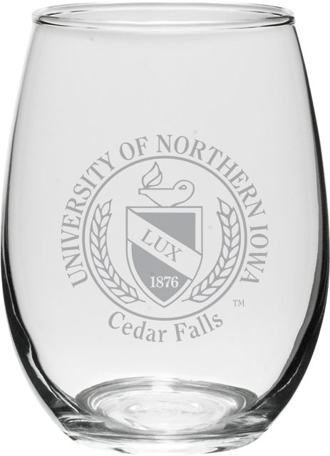 University of Northern Iowa 21 oz. Wine Glass
