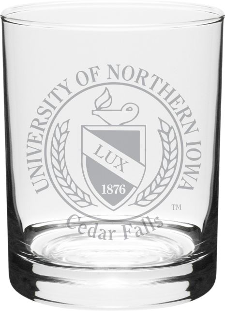 University of Northern Iowa 14 oz. Wine Glass