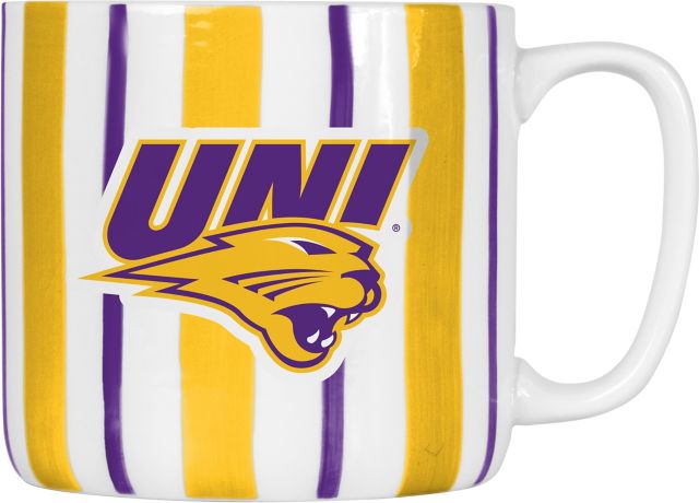 University of Northern Iowa 16oz Brushstroke Stripe Mug
