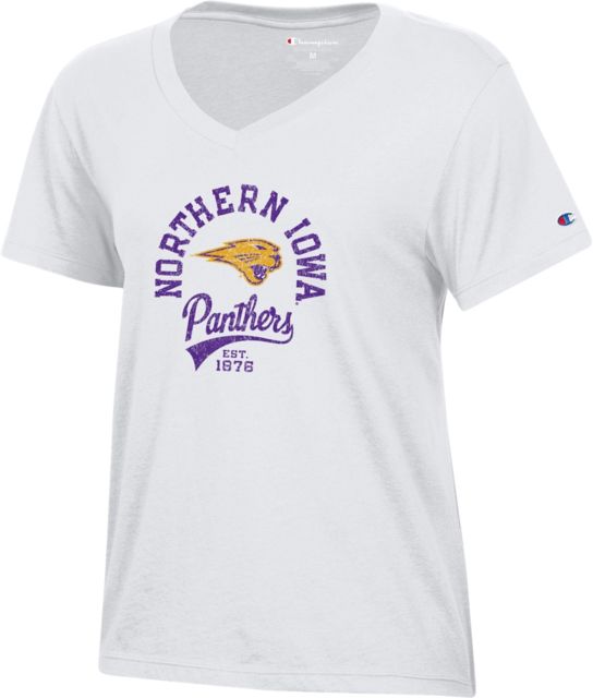 University of Northern Iowa Panthers Women's V-Neck Short Sleeve T-Shirt